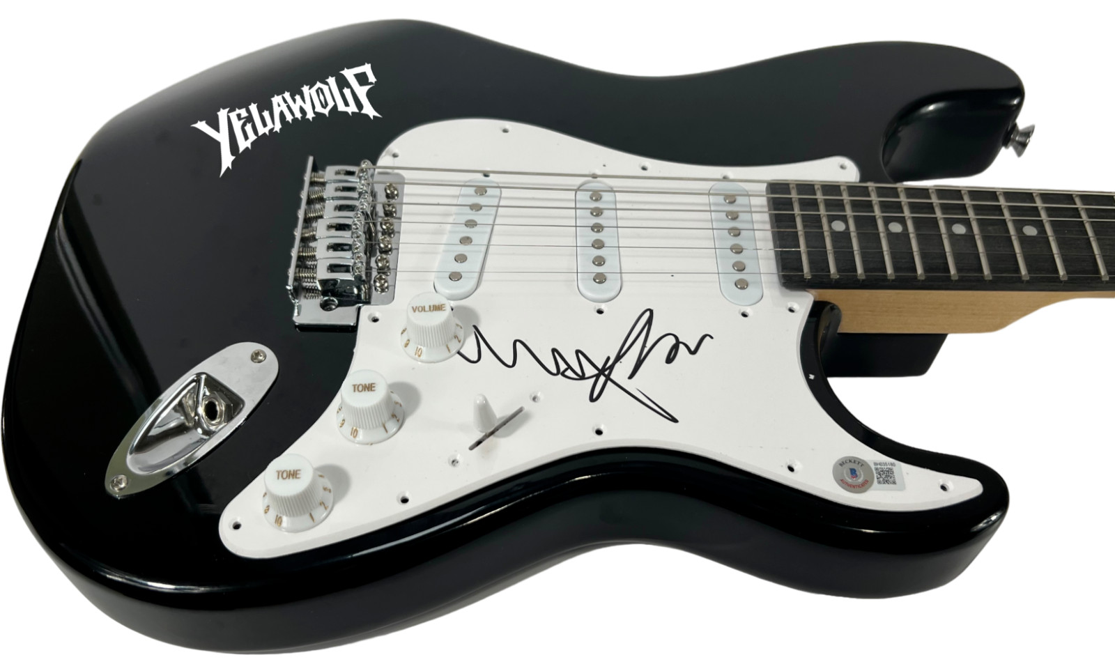 YELAWOLF SIGNED AUTOGRAPH ELECTRIC GUITAR LOVE STORY RAPPER SINGER BECKETT COA COLLECTIBLE MEMORABILIA