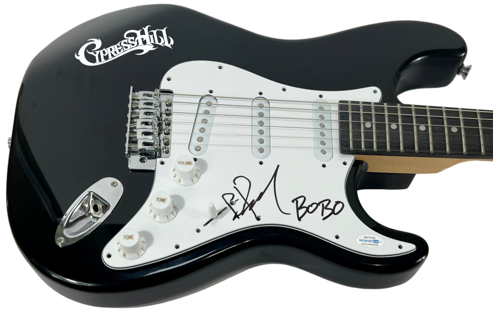 CYPRESS HILL Signed Autograph Electric Guitar B-Real & Eric Bobo ACOA COA