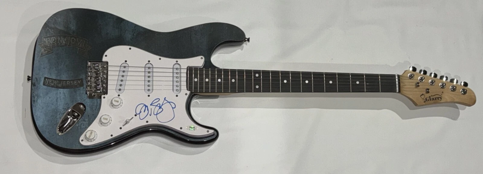 JON BON JOVI SIGNED CUSTOM NEW JERSEY ELECTRIC GUITAR BON JOVI PSA COA