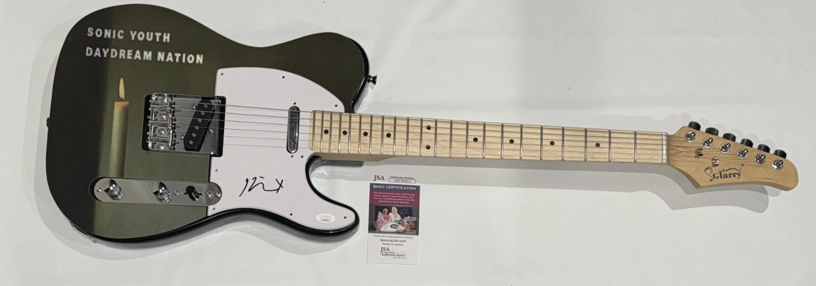 KIM GORDON SIGNED CUSTOM SONIC YOUTH DAYDREAM NATION ELECTRIC GUITAR JSA COA