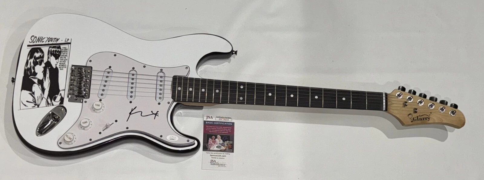 KIM GORDON SIGNED CUSTOM SONIC YOUTH GOO ELECTRIC GUITAR JSA COA