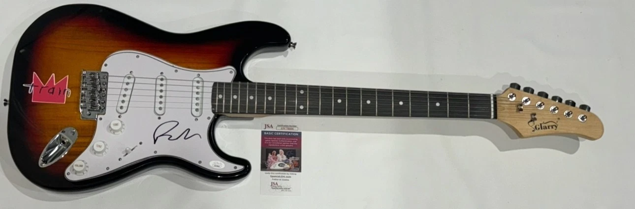 PAT MONAHAN SIGNED SUNBURST ELECTRIC GUITAR TRAIN AUTOGRAPHED JSA COA