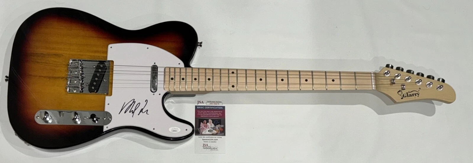 MICHAEL FRANTI SIGNED SUNBURST ELECTRIC GUITAR SPEARHEAD JSA COA