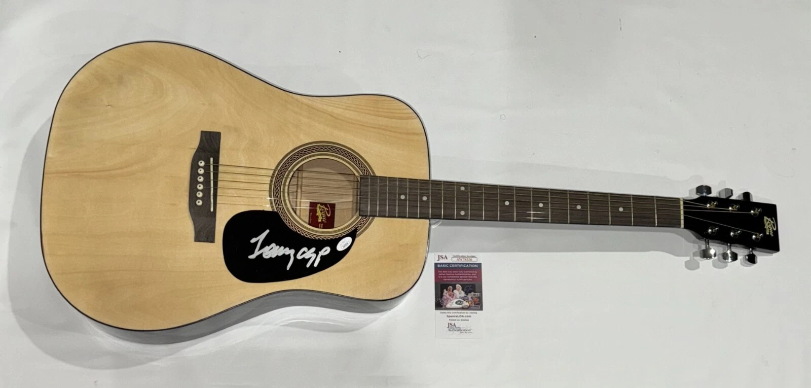 TOMMY EMMANUEL SIGNED NATURAL ACOUSTIC GUITAR LEGEND JSA COA