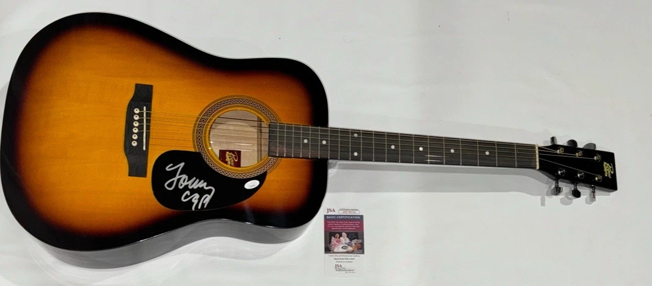 TOMMY EMMANUEL SIGNED SUNBURST ACOUSTIC GUITAR LEGEND JSA COA