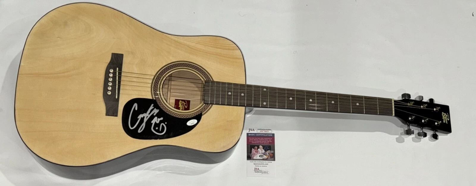 CASSANDRA LEWIS SIGNED SUNBURST ACOUSTIC GUITAR DARLIN JSA COA