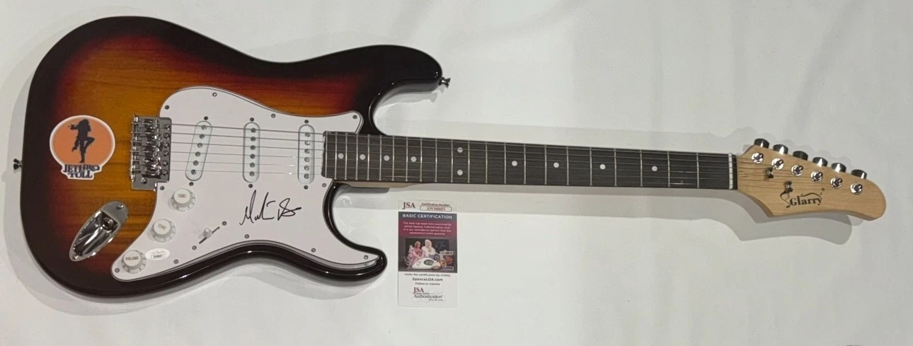 MARTIN BARRE SIGNED SUNBURST ELECTRIC GUITAR JETHRO TULL JSA COA