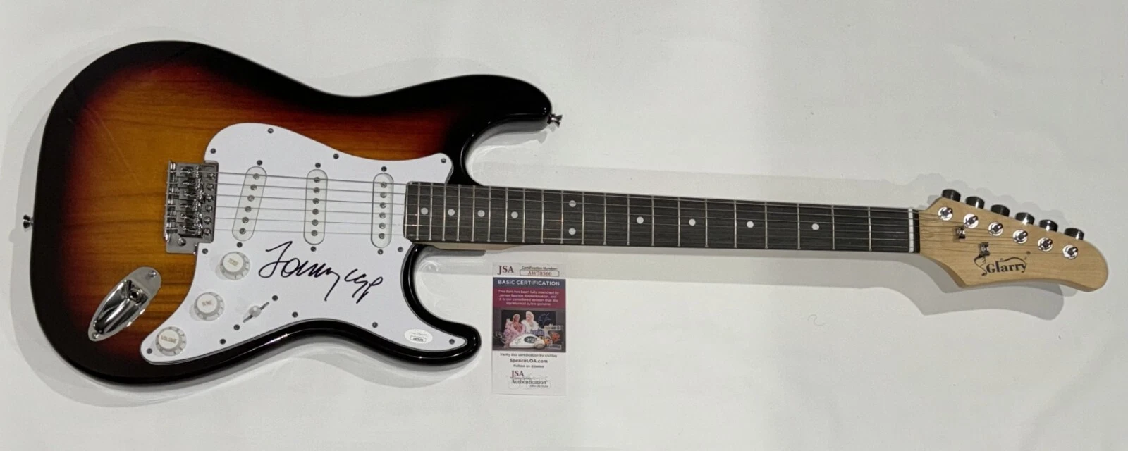 TOMMY EMMANUEL SIGNED SUNBURST ELECTRIC GUITAR LEGEND JSA COA