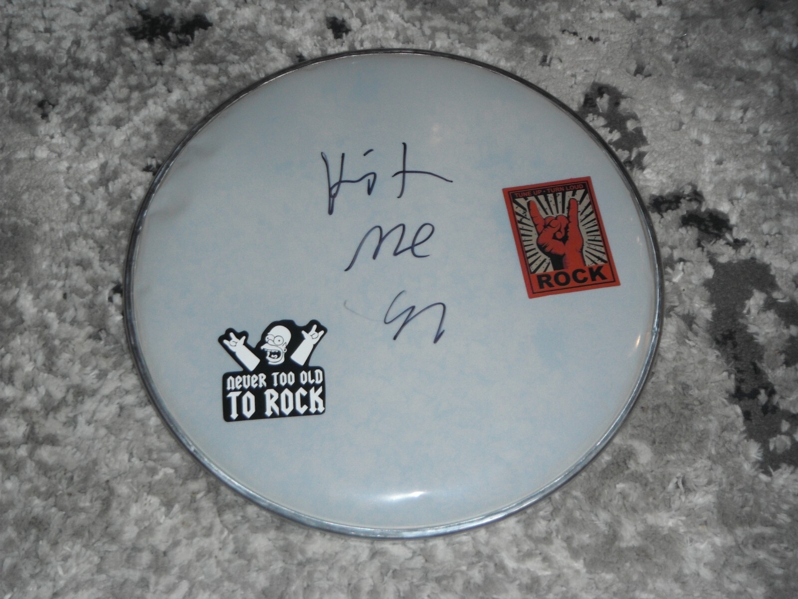 LOCAL H SCOTT LUCAS SIGNED DRUMHEAD