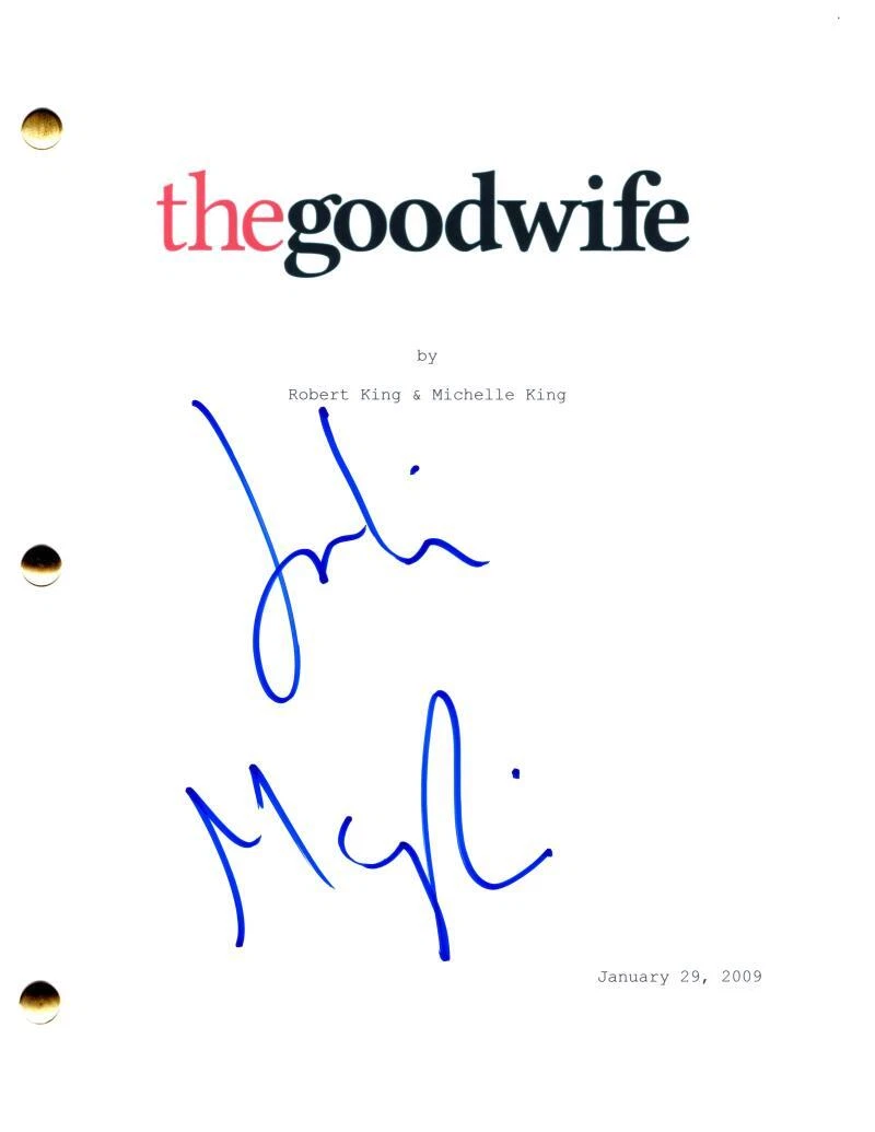 Julianna Margulies Signed Autograph The Good Wife Pilot Script Screenplay Alicia