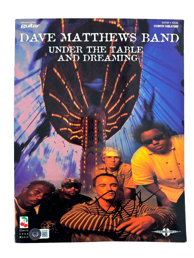 Dave Matthews Signed Autograph Under the Table and Dreaming Sheet Music Booklet