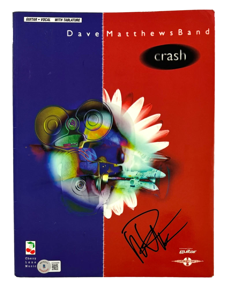Dave Matthews Signed Autograph Crash Sheet Music Book - Band DMB w/ Beckett COA