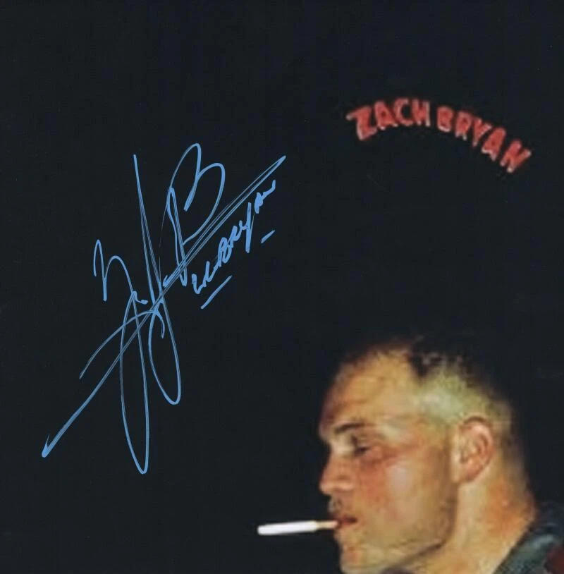 ZACH BRYAN SIGNED AUTOGRAPH 12×12 ALBUM FLAT – COUNTRY MUSIC SUPERSTAR JSA COA COLLECTIBLE MEMORABILIA