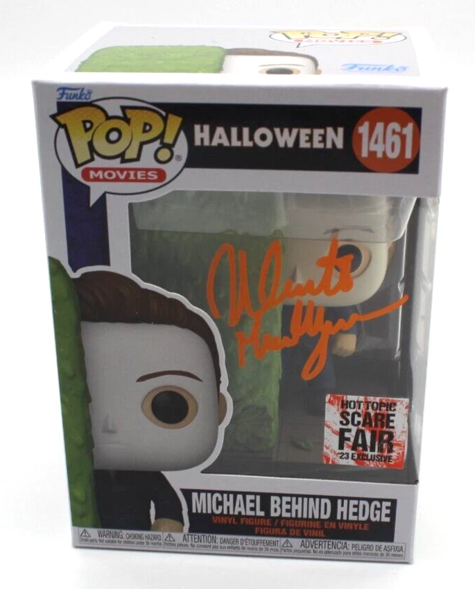 Nick Castle Signed Michael Behind Hedge Funko Halloween 1461 w/Beckett 1W002763
