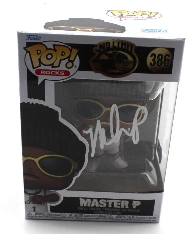 Master P No Limit 386 Percy Miller Signed Funko Pop w/Beckett BP30250 Swap