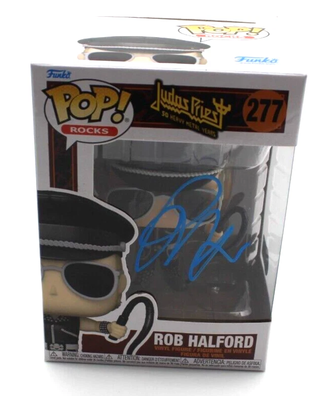 Rob Halford Judas Priest Pop Rocks 277 Signed Funko Pop w/Beckett BP30246 Swap