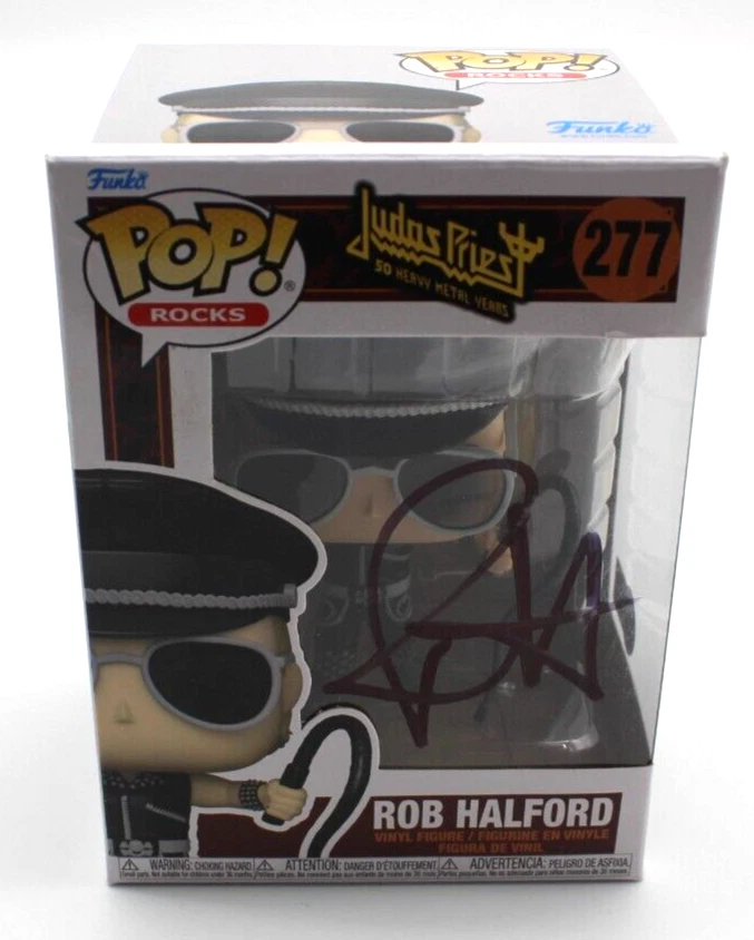 Rob Halford Judas Priest Pop Rocks 277 Signed Funko Pop w/Beckett BP30247 Swap