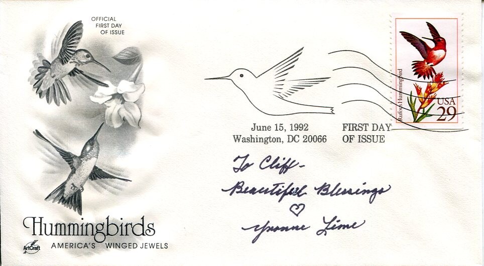 Yvonne Lime I Was a Teenage Werewolf Loving You With Elvis Signed Autograph FDC