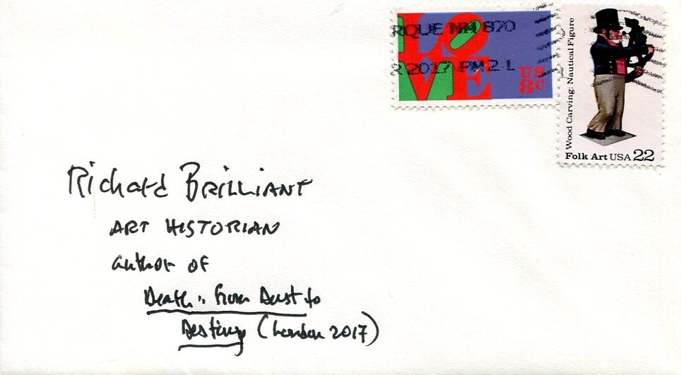 Richard Brilliant Art Historian Greek Roman Author Columbia Signed Autograph FDC