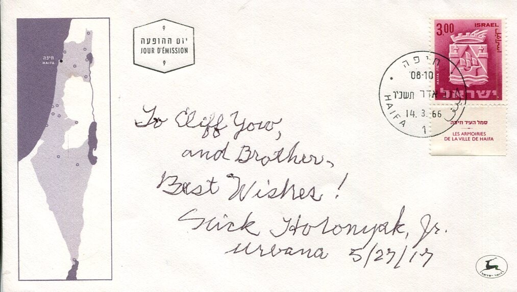 NICK HOLONYAK SEMICONDUCTOR LASER DIODE INVENTOR GENERAL ELECTR SIGNED AUTOGRAPH COLLECTIBLE MEMORABILIA