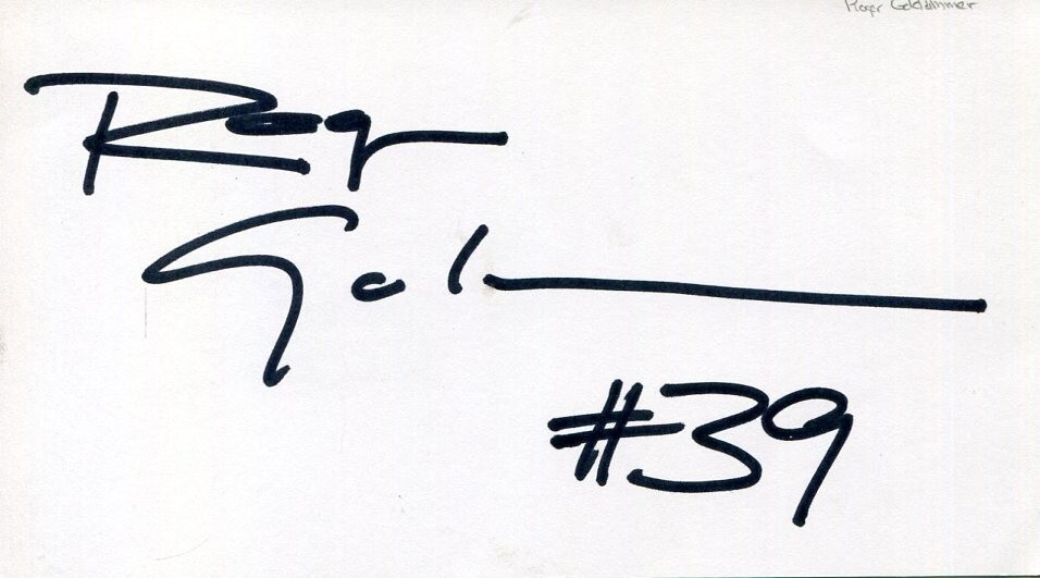 Roger Goldammer Motorcycle Builder Designer Biker 3 World Champ Signed Autograph