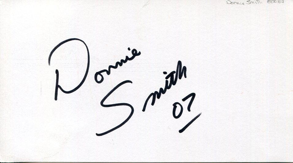 Donnie Smith AMA Motorcycle HOF Builder Designer Biker Signed Autograph