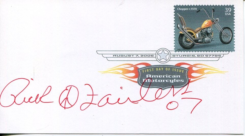 Rick Fairless Motorcycle Biker Custom Builder Strokers Dallas Signed Autograph