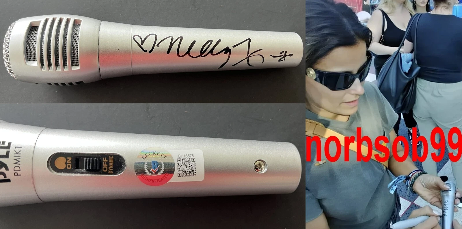 NELLY FURTADO SIGNED AUTOGRAPH MICROPHONE w/EXACT VIDEO PROOF & BECKETT BAS COA
