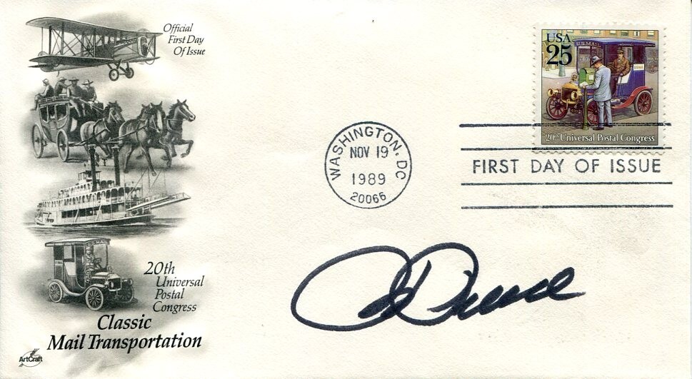 Roger Penske Indy Car Formula One Driver Owner Hall Of Fame Signed Autograph FDC