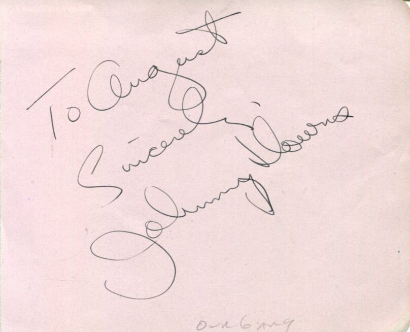 Johnny Downs Our Gang The Little Rascals The Mad Monster Signed Autograph