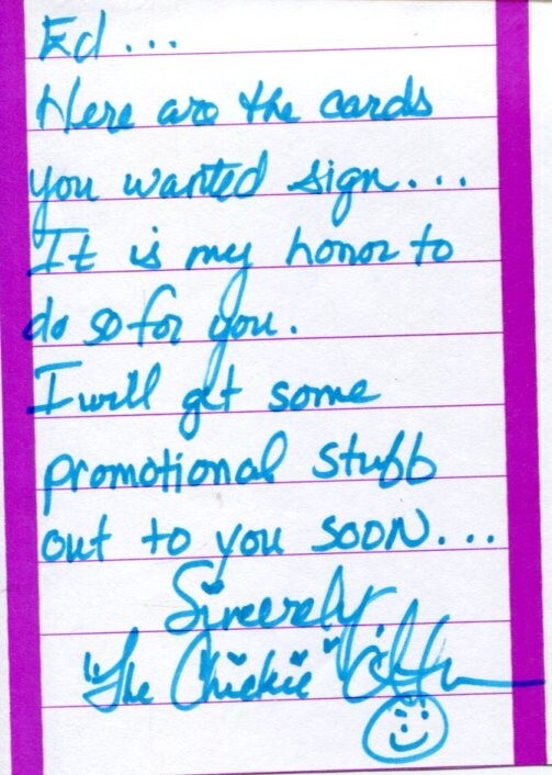 Athena Ransom The Vagabond Chickie Motorcycle Custom Builder Signed Autograph