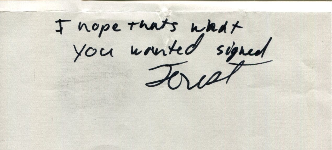 Forrest Griffin UFC HOF Fighter Light Heavyweight Champ Signed Autograph