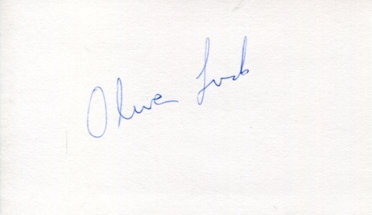 Oliver Luck West Virginia Mountaineers Houston Oilers XFL Signed Autograph