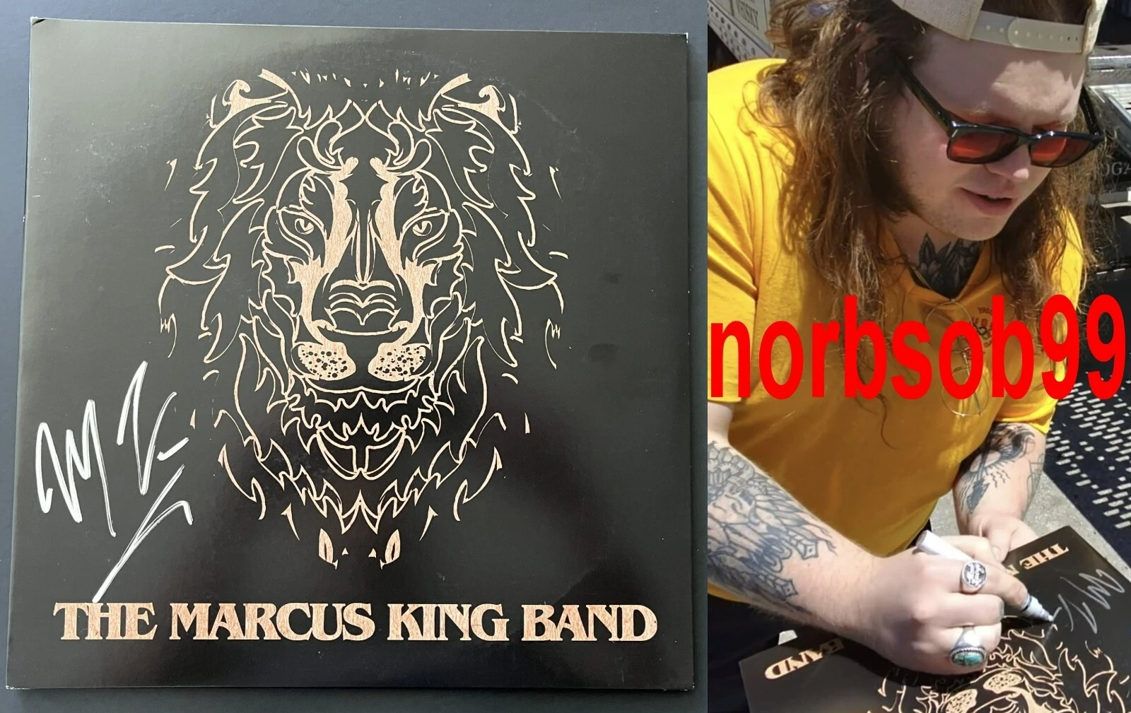 THE MARCUS KING BAND SIGNED AUTOGRAPH VINYL RECORD ALBUM LP w/EXACT PROOF COA