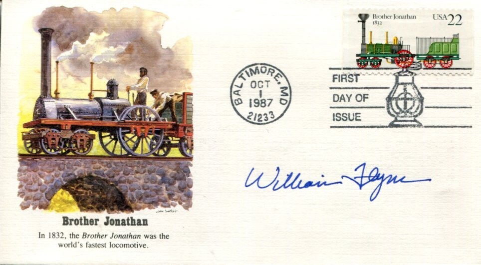 WILLIAM BILL FLYNN CEO AMTRAK TRAIN RAILROAD ATLAS AIR SIGNED AUTOGRAPH FDC COLLECTIBLE MEMORABILIA