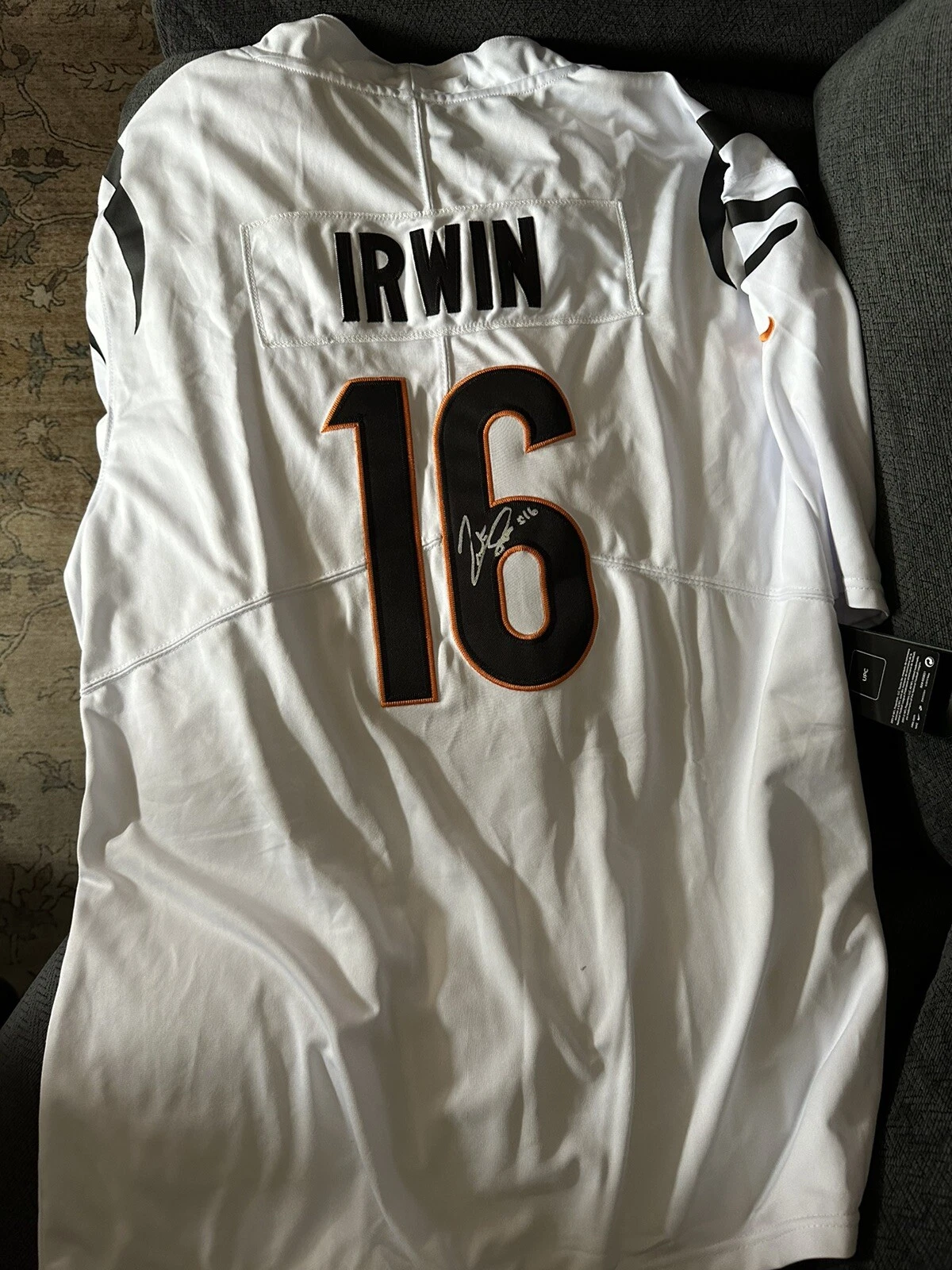 Trenton Irwin SIGNED Cincinnati Bengals Jersey Stitched Autographed Size XL