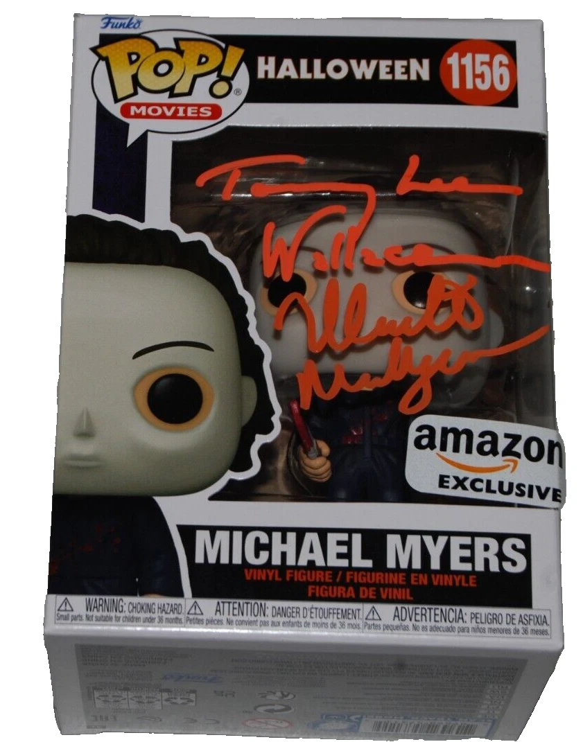 NICK CASTLE & TOMMY LEE WALLACE signed (HALLOWEEN) Funko pop #1156 BAS 1W002773