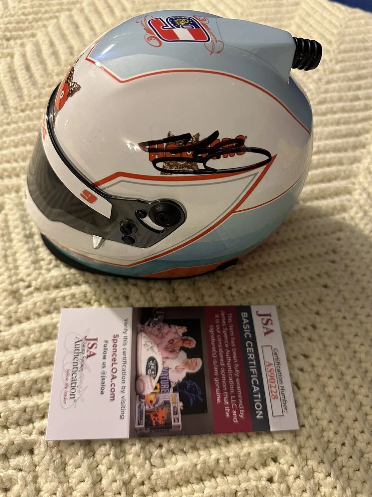 Chase Elliott Nascar Signed Mini Helmet Auto 1/2 Scale JSA Authenticated COA