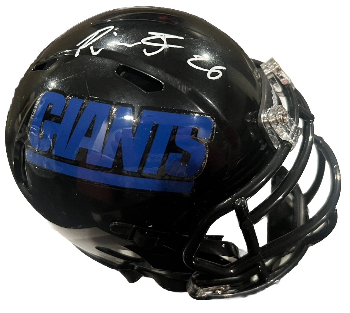 DEVIN SINGLETARY signed (New York Giants) Mini Football Helmet BECKETT BP30421