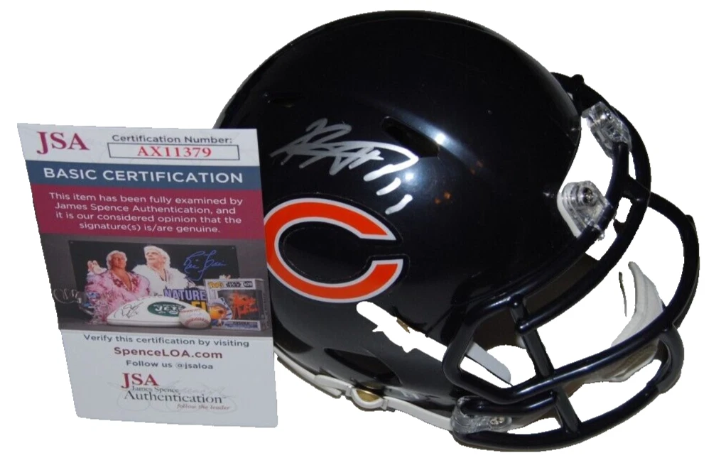 KEENAN ALLEN signed (CHICAGO BEARS) autograph mini football helmet JSA AX11379