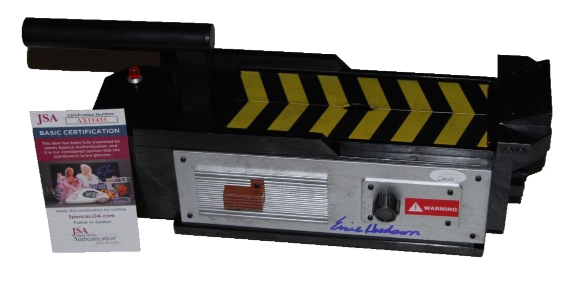 ERNIE HUDSON signed (GHOSTBUSTERS) AMC Popcorn Ghost Trap w/ bucket JSA AX11433