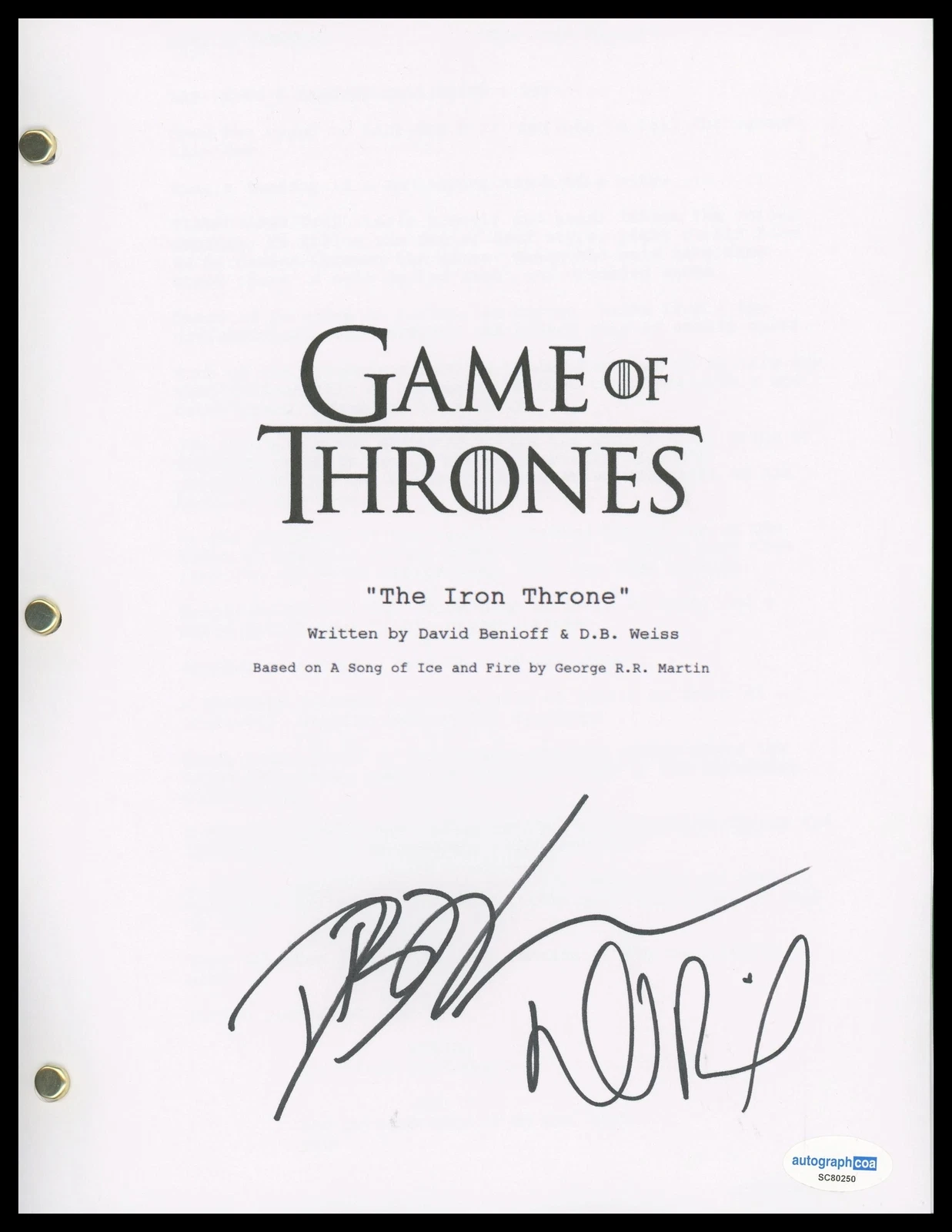 David Benioff & D.B. Weiss 