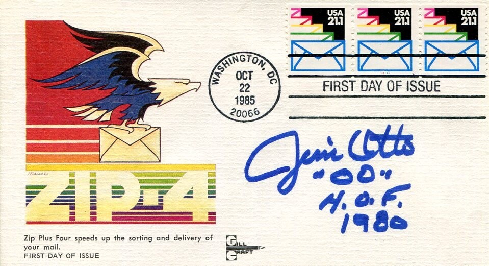 Jim Otto HOF Oakland Raiders Miami Hurricanes AFL Champ Signed Autograph FDC
