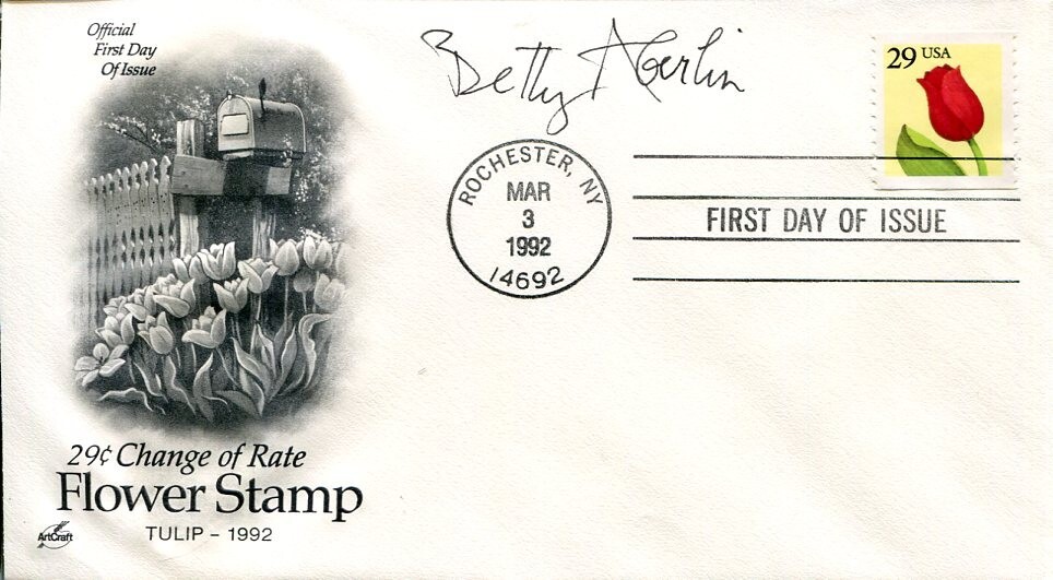 Betty Aberlin Mister Rogers' Neighborhood Lady Aberlin Signed Autograph FDC