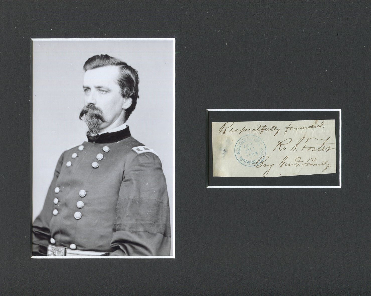 General Robert Sanford Foster Civil War Lincoln Assassination Signed Autograph