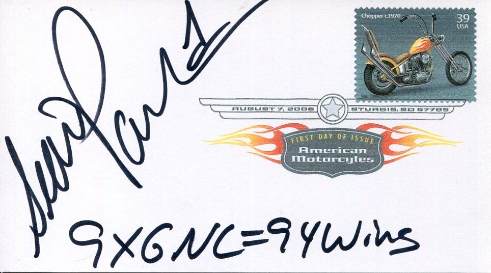 Scott Parker AMA Racing HOF National Champion Motorcycle Racer Signed Autograph