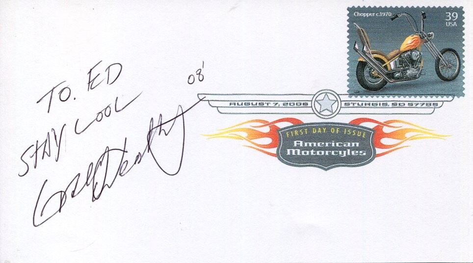 Greg Westbury Motorcycle Custom Bike Biker Build-Off Designer Signed Autograph