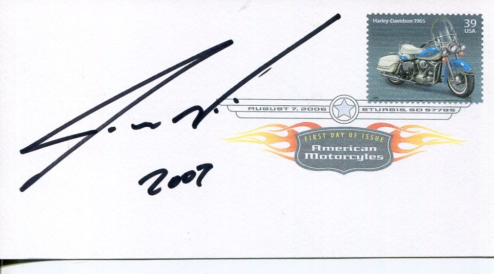 Jim Nasi Custom Motorcycle Chopper Builder Bike Desinger Signed Autograph