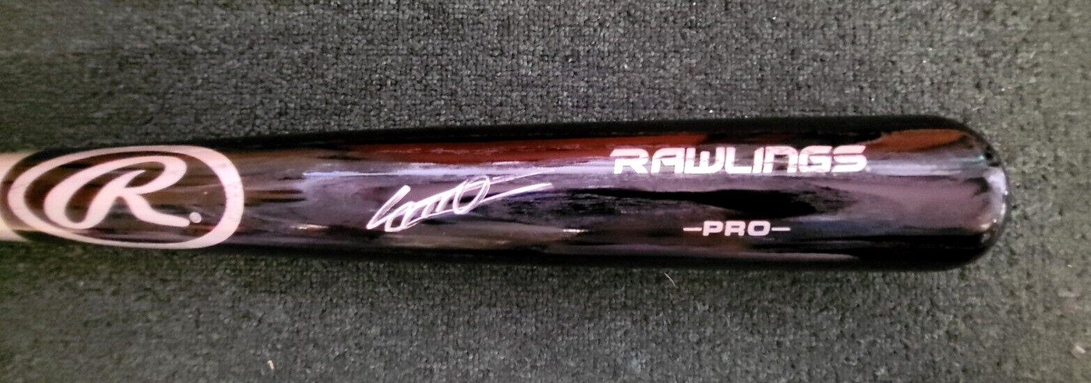 VLADIMIR GUERRERO JR TORONTO BLUE JAYS SIGNED AUTO RAWLINGS BLK BAT JSA **