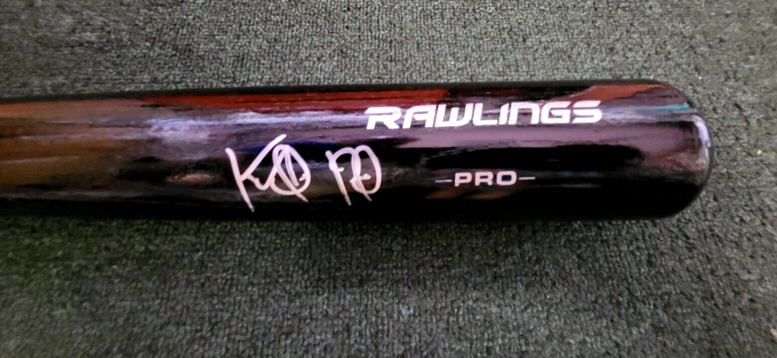 KEIBERT RUIZ WASHINGTON NATIONALS SIGNED AUTOGRAPH BLK RAWLINGS BAT BECKETT **